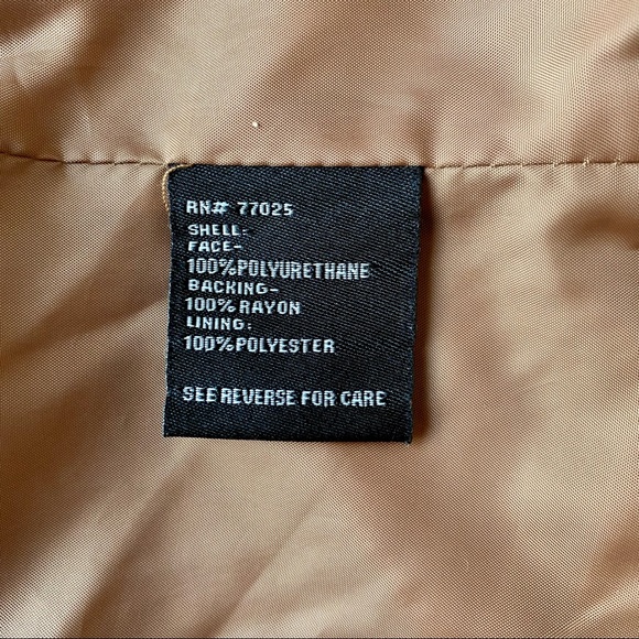 NWT G by Giuliana brown faux leather motorcycle jacket size medium - Picture 6 of 6